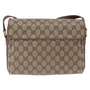 GUCCI GG Supreme Web Sherry Line Shoulder Bag PVC Beige 904 02 084 Auth ka6093-4