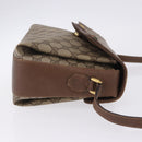 GUCCI GG Supreme Web Sherry Line Shoulder Bag PVC Beige 904 02 084 Auth ka6093-5