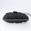CHANEL Matelasse Chain Shoulder Bag Lamb Skin Black Silver CC Auth ka6097SAV-10