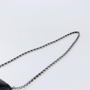CHANEL Matelasse Chain Shoulder Bag Lamb Skin Black Silver CC Auth ka6097SAV-8