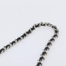 CHANEL Matelasse Chain Shoulder Bag Lamb Skin Black Silver CC Auth ka6097SAV-9