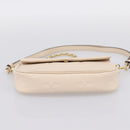 LOUIS VUITTON Monogram Empreinte Wallet on Chain Ivy White M82210 Auth ka6099V-11