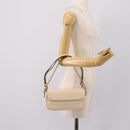 LOUIS VUITTON Monogram Empreinte Wallet on Chain Ivy White M82210 Auth ka6099V-25