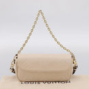 LOUIS VUITTON Monogram Empreinte Wallet on Chain Ivy White M82210 Auth ka6099V-26