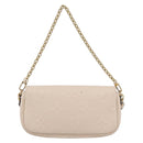 LOUIS VUITTON Monogram Empreinte Wallet on Chain Ivy White M82210 Auth ka6099V-3