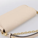 LOUIS VUITTON Monogram Empreinte Wallet on Chain Ivy White M82210 Auth ka6099V-6