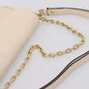 LOUIS VUITTON Monogram Empreinte Wallet on Chain Ivy White M82210 Auth ka6099V-7
