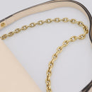 LOUIS VUITTON Monogram Empreinte Wallet on Chain Ivy White M82210 Auth ka6099V-8