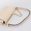LOUIS VUITTON Monogram Empreinte Wallet on Chain Ivy White M82210 Auth ka6099V-9