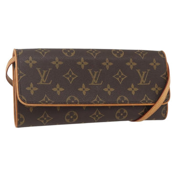 LOUIS VUITTON Monogram Pochette Twin GM Shoulder Bag M51852 LV Auth ka609V