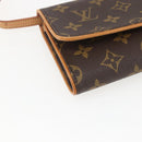 LOUIS VUITTON Monogram Pochette Twin GM Shoulder Bag M51852 LV Auth ka609V-15