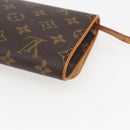 LOUIS VUITTON Monogram Pochette Twin GM Shoulder Bag M51852 LV Auth ka609V-16
