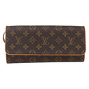 LOUIS VUITTON Monogram Pochette Twin GM Shoulder Bag M51852 LV Auth ka609V-13