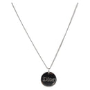 Christian Dior Necklace Metal Silver Auth ka6100-1