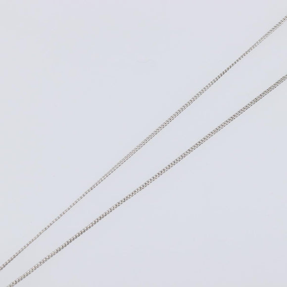 Christian Dior Necklace Metal Silver Auth ka6100