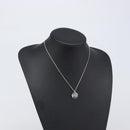 Christian Dior Necklace Metal Silver Auth ka6100-13