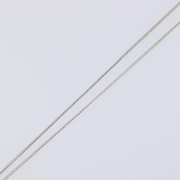 Christian Dior Necklace Metal Silver Auth ka6100