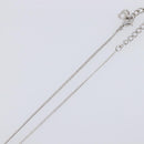 Christian Dior Necklace Metal Silver Auth ka6100-6