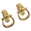 CELINE Earring Metal Gold Tone Auth ka6101-1