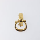 CELINE Earring Metal Gold Tone Auth ka6101-2