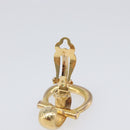 CELINE Earring Metal Gold Tone Auth ka6101-8