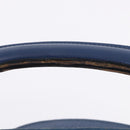Christian Louboutin Hand Bag Leather Blue Silver Auth ka6102-10