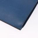 Christian Louboutin Hand Bag Leather Blue Silver Auth ka6102-16