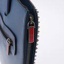 Christian Louboutin Hand Bag Leather Blue Silver Auth ka6102-18