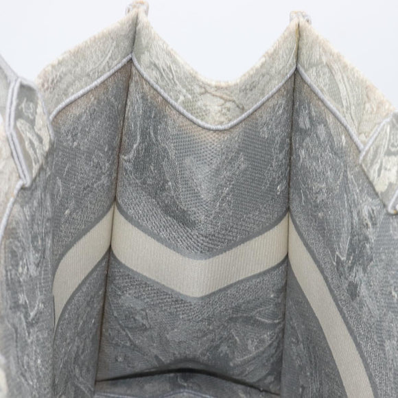 Christian Dior Toile de Jui Book Tote Bag Canvas Gray Auth ka6103