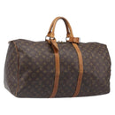 LOUIS VUITTON Monogram Keepall 55 Boston Bag M41424 LV Auth ka6105-1