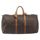 LOUIS VUITTON Monogram Keepall 55 Boston Bag M41424 LV Auth ka6105-13