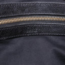 Chloe Paraty Hand Bag Leather Black Gold Tone Auth ka6106-20