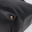 Salvatore Ferragamo Vala Shoulder Bag Leather Black Gold Tone Auth ka6109-13