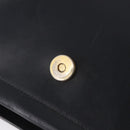 Salvatore Ferragamo Vala Shoulder Bag Leather Black Gold Tone Auth ka6109-18