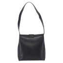 Salvatore Ferragamo Vala Shoulder Bag Leather Black Gold Tone Auth ka6109-3