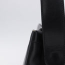 Salvatore Ferragamo Vala Shoulder Bag Leather Black Gold Tone Auth ka6109-6