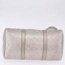GUCCI GG Implementation Hand Bag PVC Leather 2way Silver 203696 Auth ka6110A-14