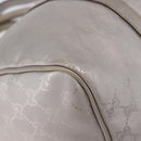 GUCCI GG Implementation Hand Bag PVC Leather 2way Silver 203696 Auth ka6110A-18