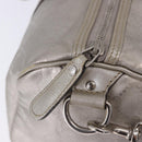 GUCCI GG Implementation Hand Bag PVC Leather 2way Silver 203696 Auth ka6110A-21