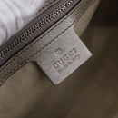 GUCCI GG Implementation Hand Bag PVC Leather 2way Silver 203696 Auth ka6110A-22