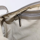 GUCCI GG Implementation Hand Bag PVC Leather 2way Silver 203696 Auth ka6110A-26