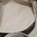 GUCCI GG Implementation Hand Bag PVC Leather 2way Silver 203696 Auth ka6110A-27