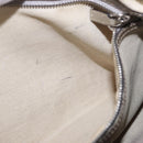 GUCCI GG Implementation Hand Bag PVC Leather 2way Silver 203696 Auth ka6110A-28