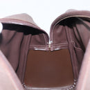 Burberrys Nova Check Hand Bag Canvas Beige Gold Tone Auth ka6111-21