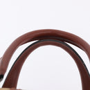 SAINT LAURENT Hand Bag Canvas Beige Brown Auth ka6114-10
