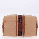 SAINT LAURENT Hand Bag Canvas Beige Brown Auth ka6114-12