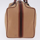 SAINT LAURENT Hand Bag Canvas Beige Brown Auth ka6114-5