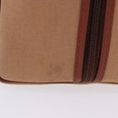 SAINT LAURENT Hand Bag Canvas Beige Brown Auth ka6114-6