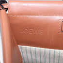 LOEWE Anagram Cushion Tote Bag Canvas Light Green Auth ka6118A-21