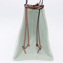 LOEWE Anagram Cushion Tote Bag Canvas Light Green Auth ka6118A-4